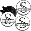 Personalized Golf Ball Marker Hat Clip | 3 Pack | Golf Marker Magnetic Hat Clips | Monogrammed Golf Gifts | Golf Accessories for Men & Womens Golf Markers